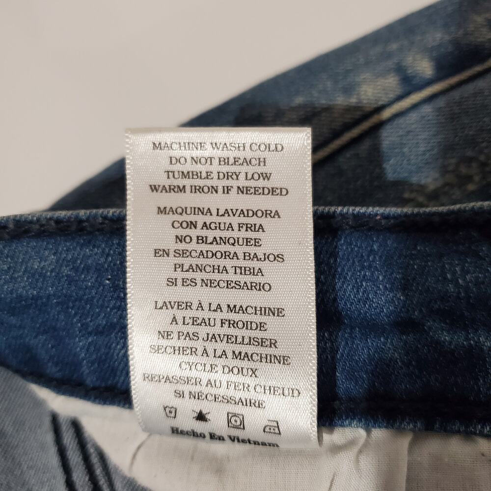 KanCan Distressed Light Wash Mid Rise Skinny Jeans Womens Size 26 Ripped Grunge - Picture 10 of 11